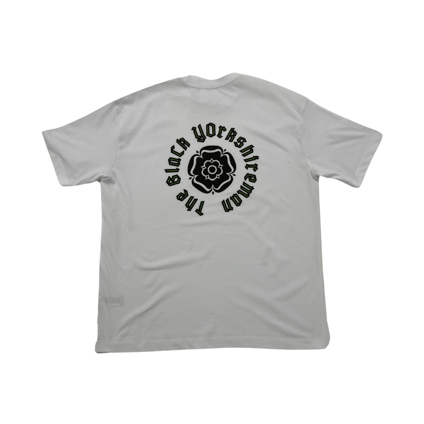 White/Black/Green Tee - The BlaCk YOrkshireman Collection by ACRA x Chiedu Oraka