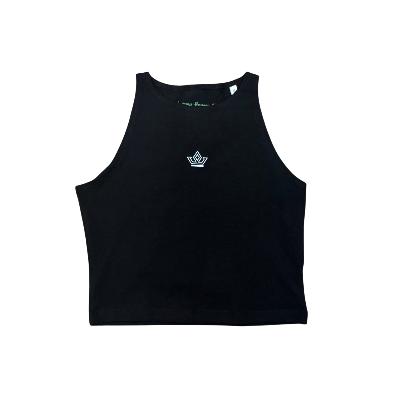 Black/White/Green Crop Top - The BlaCk YOrkshireman Collection by ACRA x Chiedu Oraka