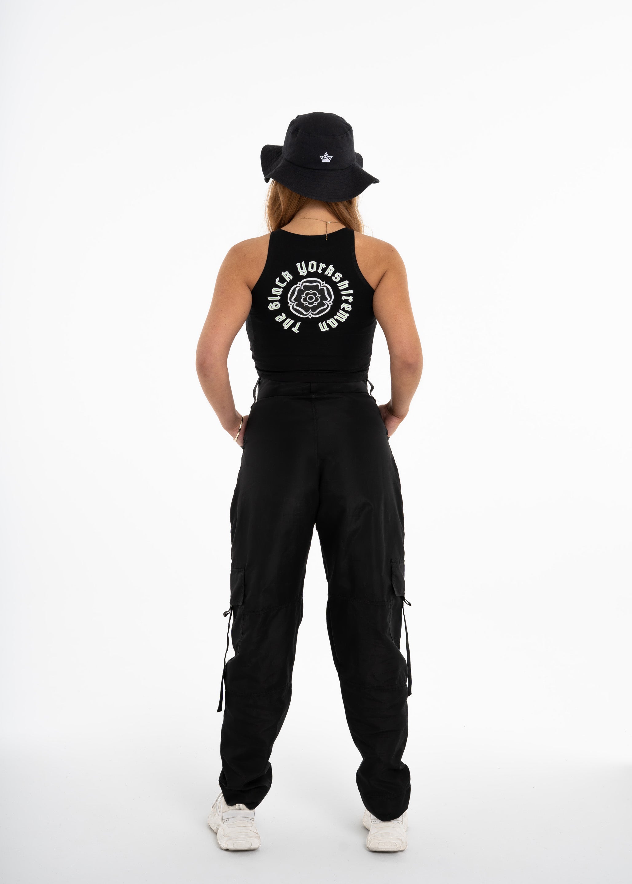 Black/White/Green Crop Top - The BlaCk YOrkshireman Collection by ACRA x Chiedu Oraka