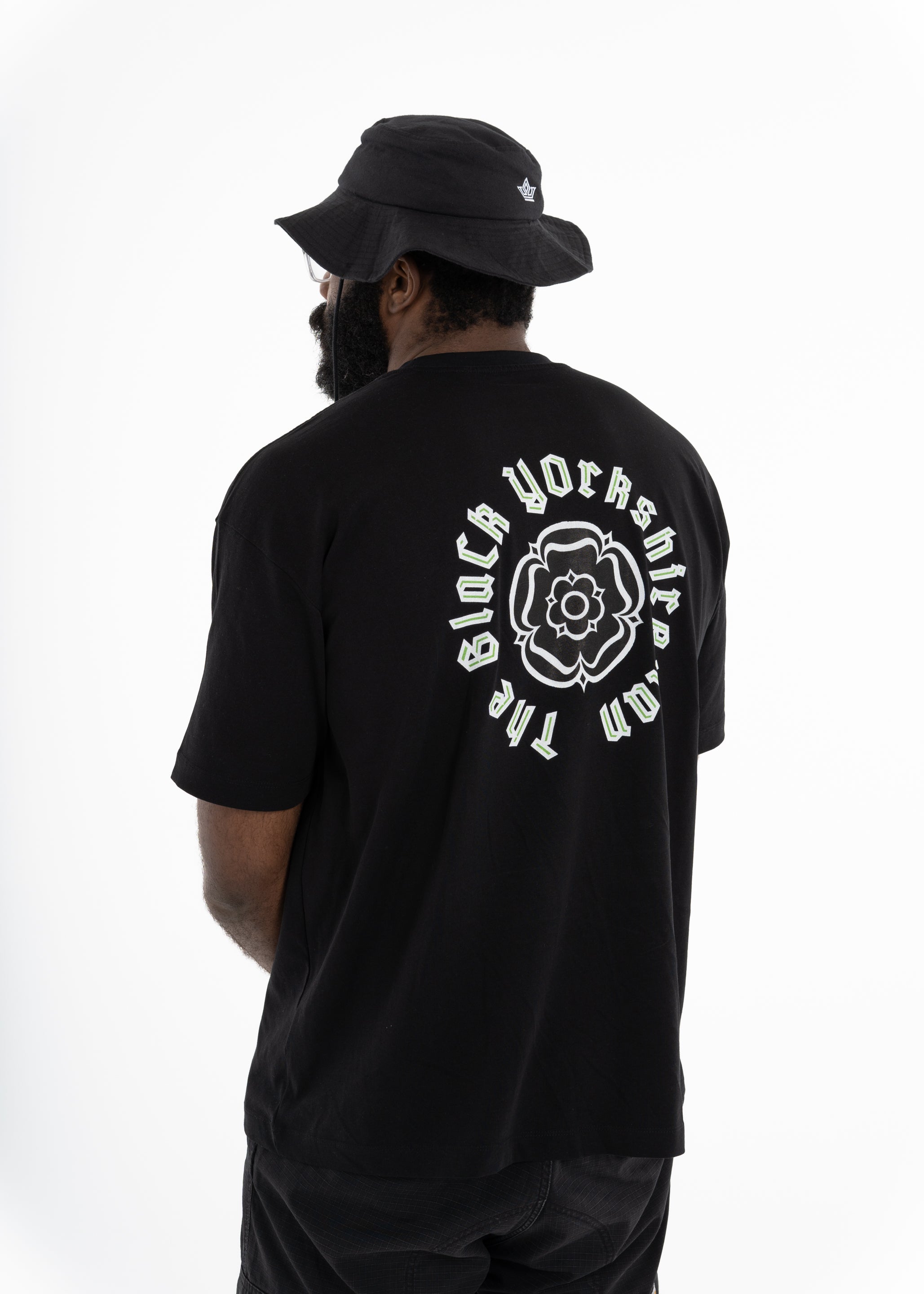 Black/White/Green Tee - The BlaCk YOrkshireman Collection by ACRA x Chiedu Oraka