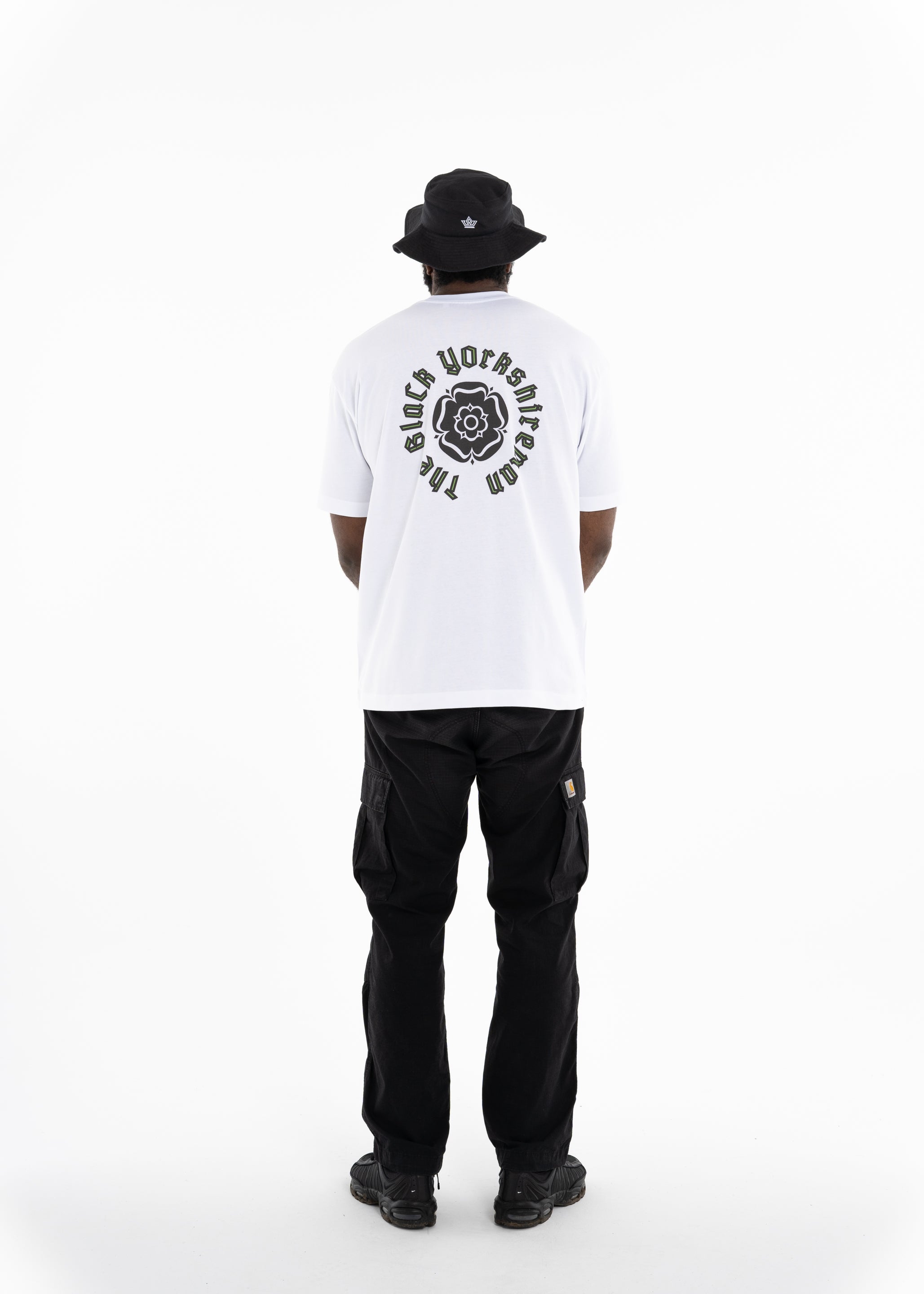 White/Black/Green Tee - The BlaCk YOrkshireman Collection by ACRA x Chiedu Oraka