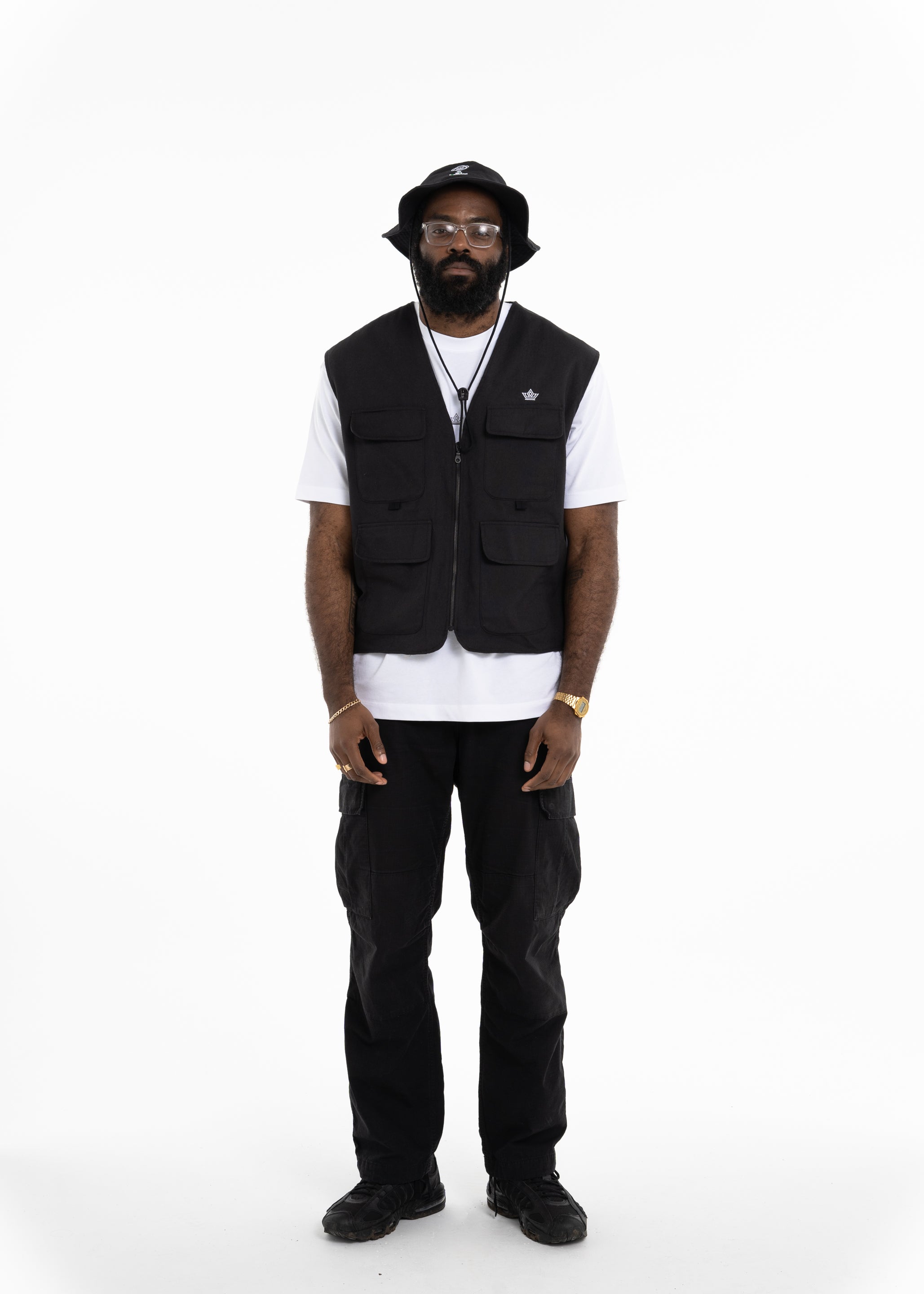Black Utility Vest - The BlaCk YOrkshireman Collection by ACRA x Chiedu Oraka