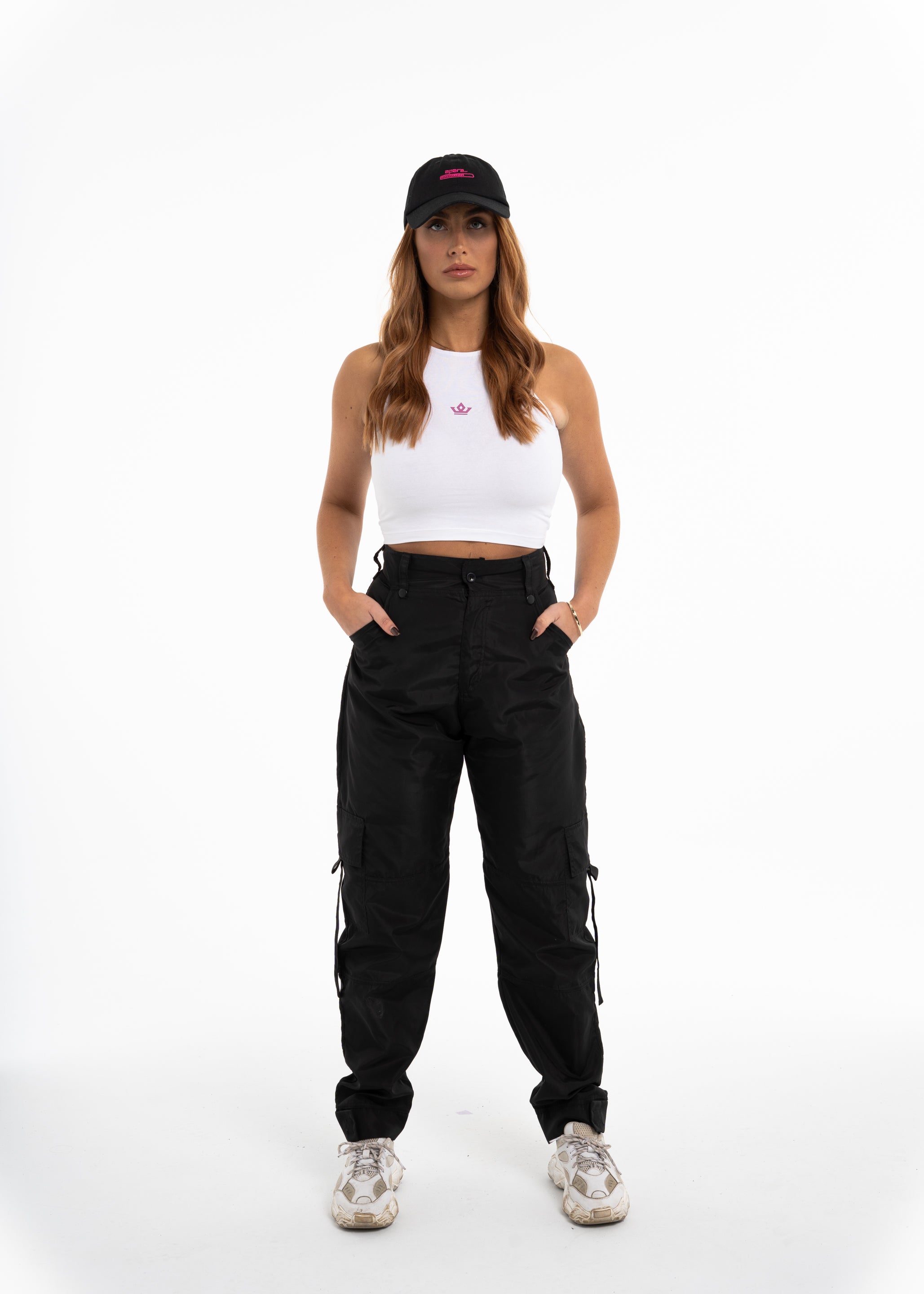 White/Orchid Crop Top - The APARA Collection by ACRA