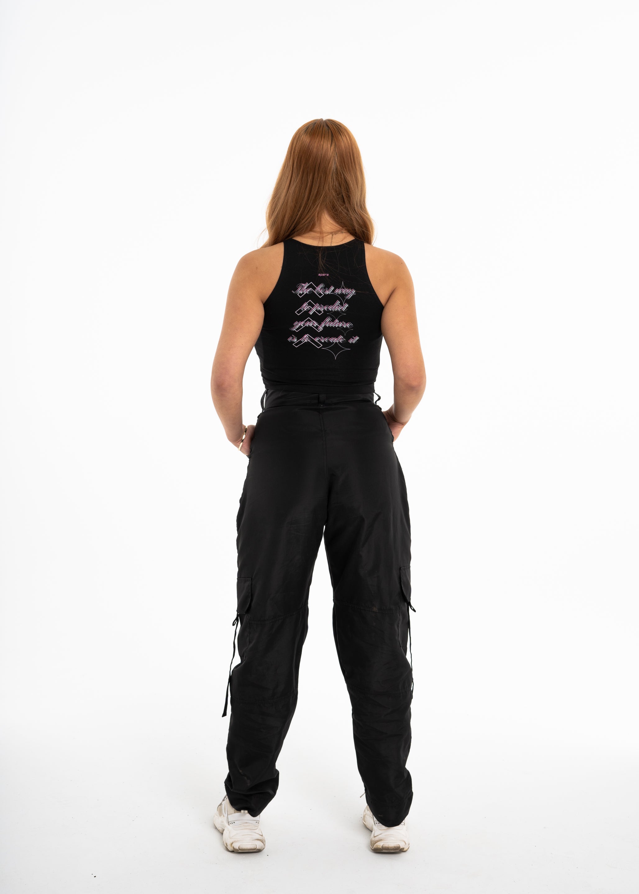 Black/Orchid Crop Top - The APARA Collection by ACRA