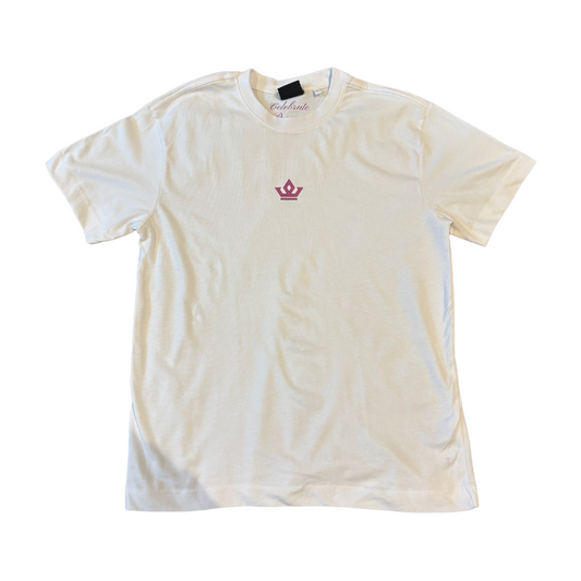 White/Orchid Tee - The APARA Collection by ACRA