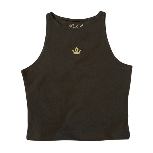 Black/Khaki Crop Top - The APARA Collection by ACRA