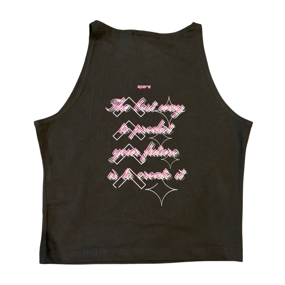 Black/Orchid Crop Top - The APARA Collection by ACRA
