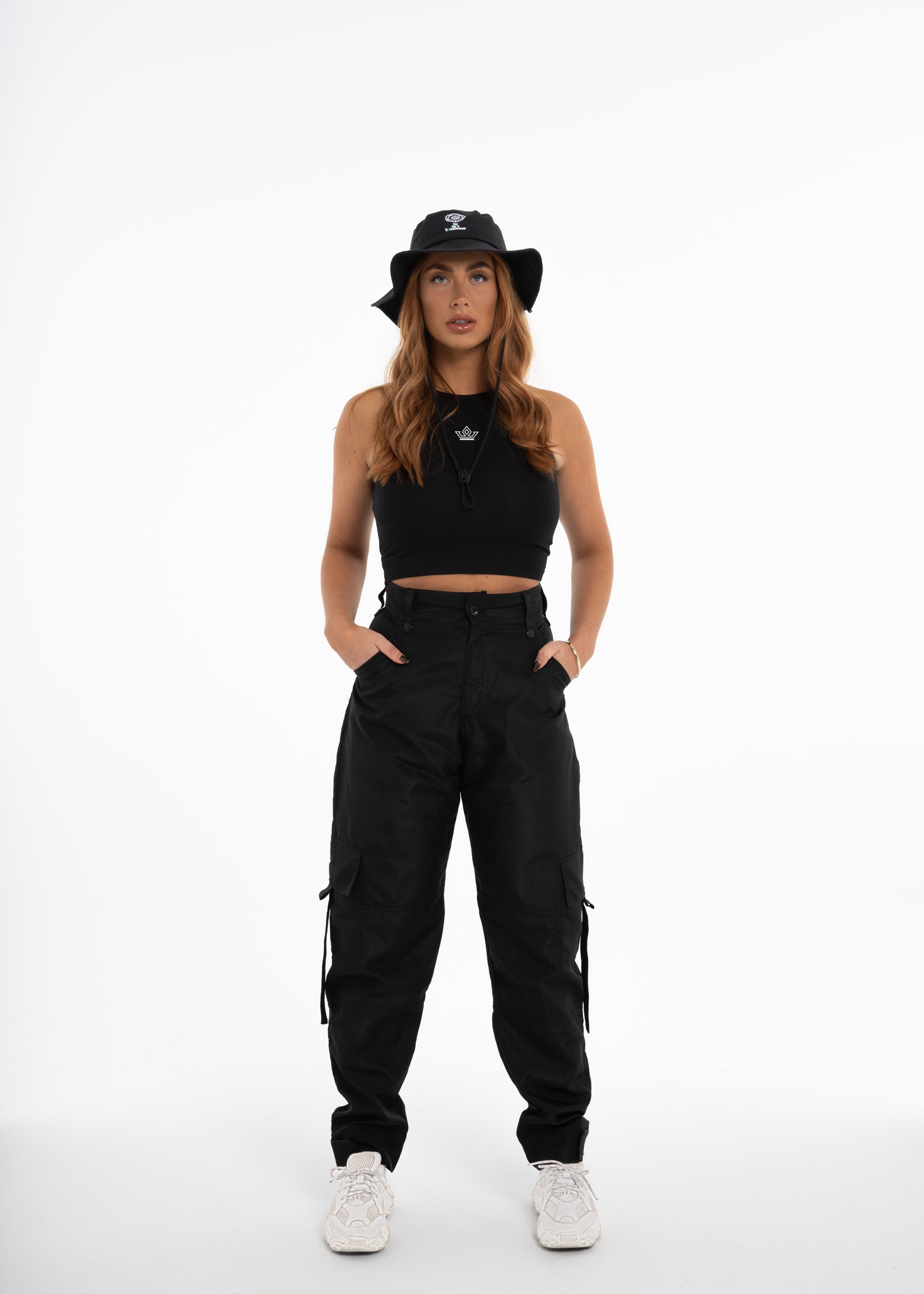 Black/White/Green Crop Top - The BlaCk YOrkshireman Collection by ACRA x Chiedu Oraka