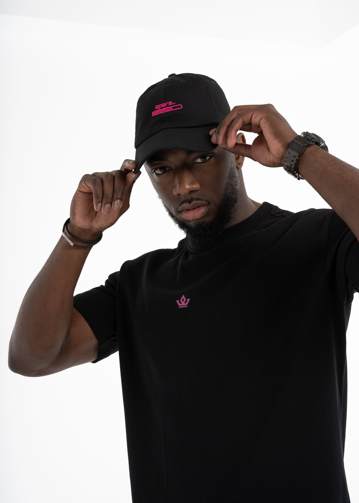 Black/Orchid Baseball Cap - The APARA Collection by ACRA