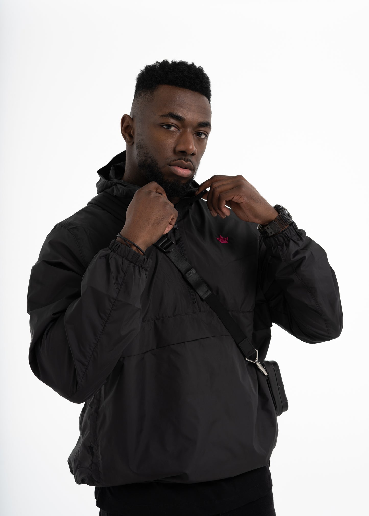 Black/Orchid Windbreaker - The APARA Collection by ACRA