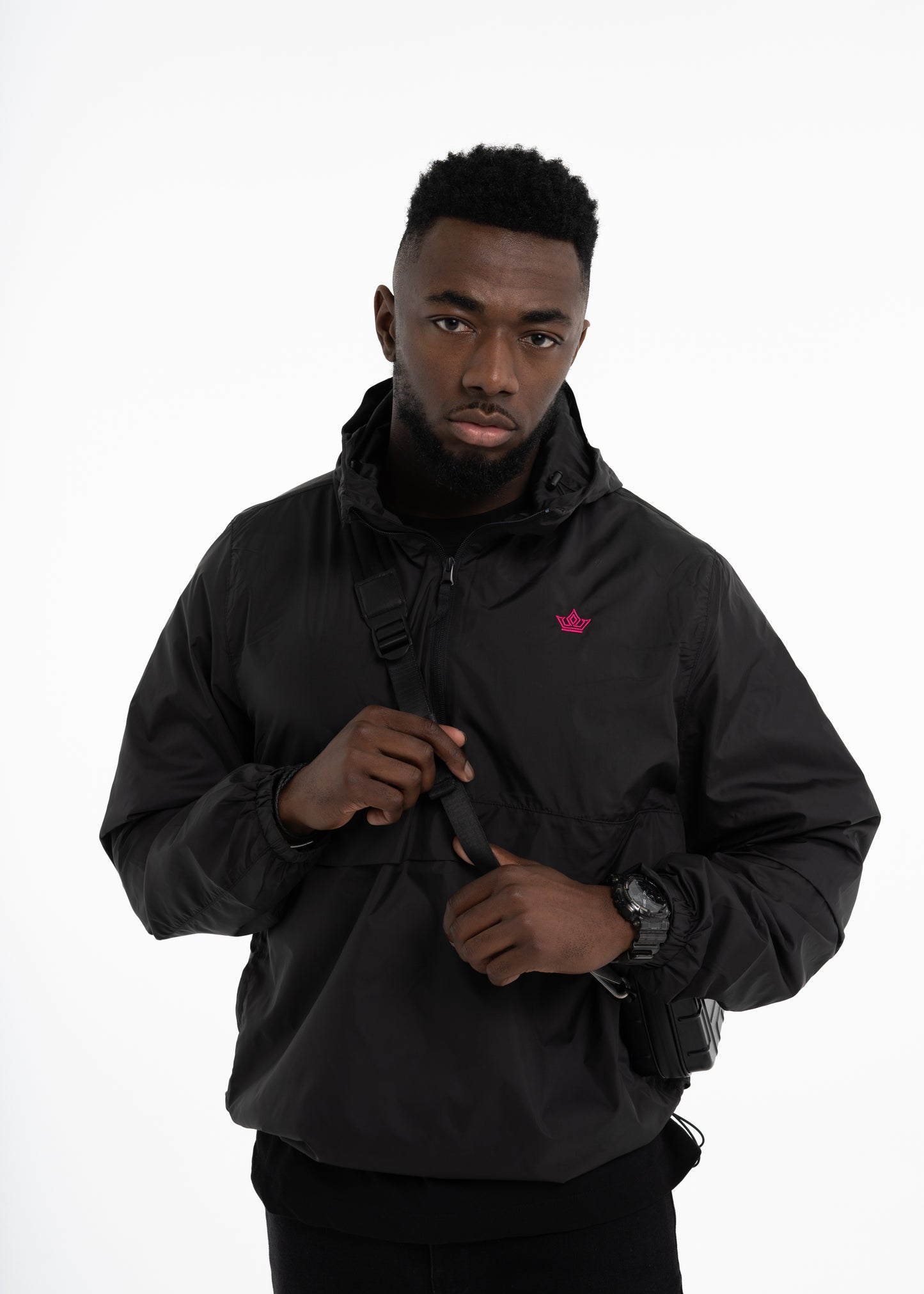 Black/Orchid Windbreaker - The APARA Collection by ACRA