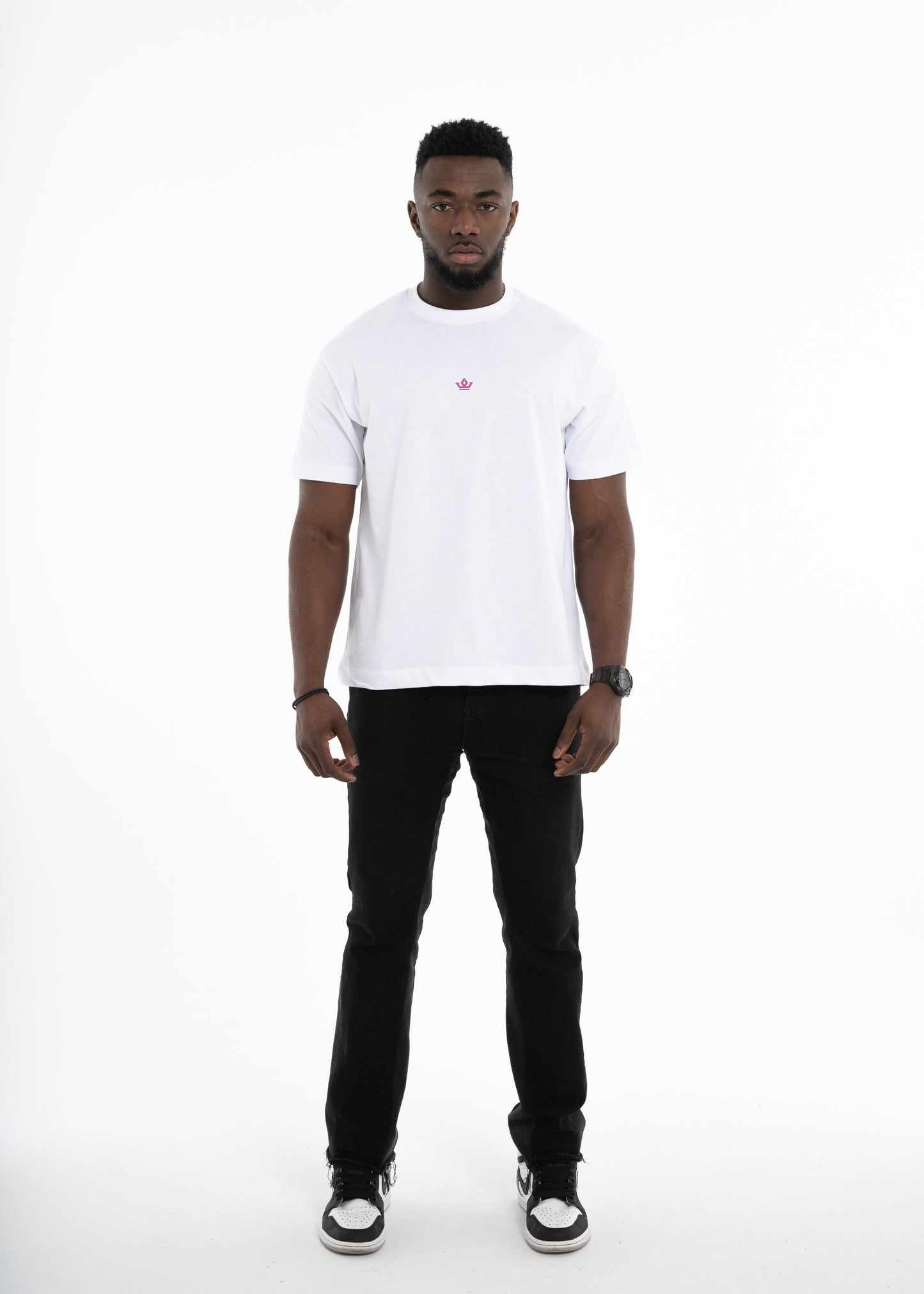 White/Orchid Tee - The APARA Collection by ACRA