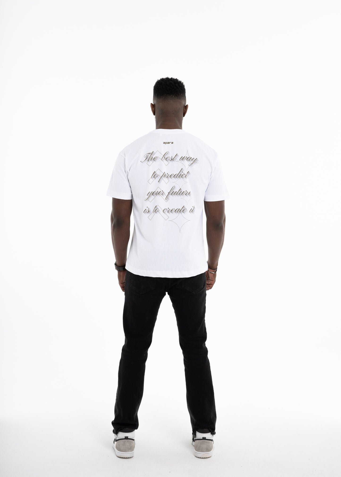 White/Khaki Tee - The APARA Collection by ACRA